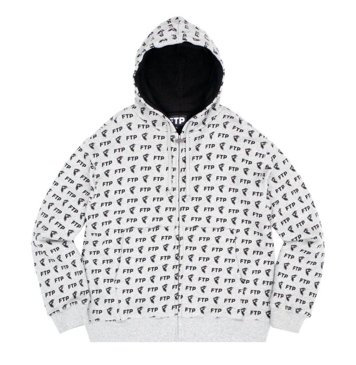 Fuck The Population 2X - FTP Famous All Over Logo Zip Hoodie Heather Gray Size Size US XXL / EU 58 / 5 - 1 Preview