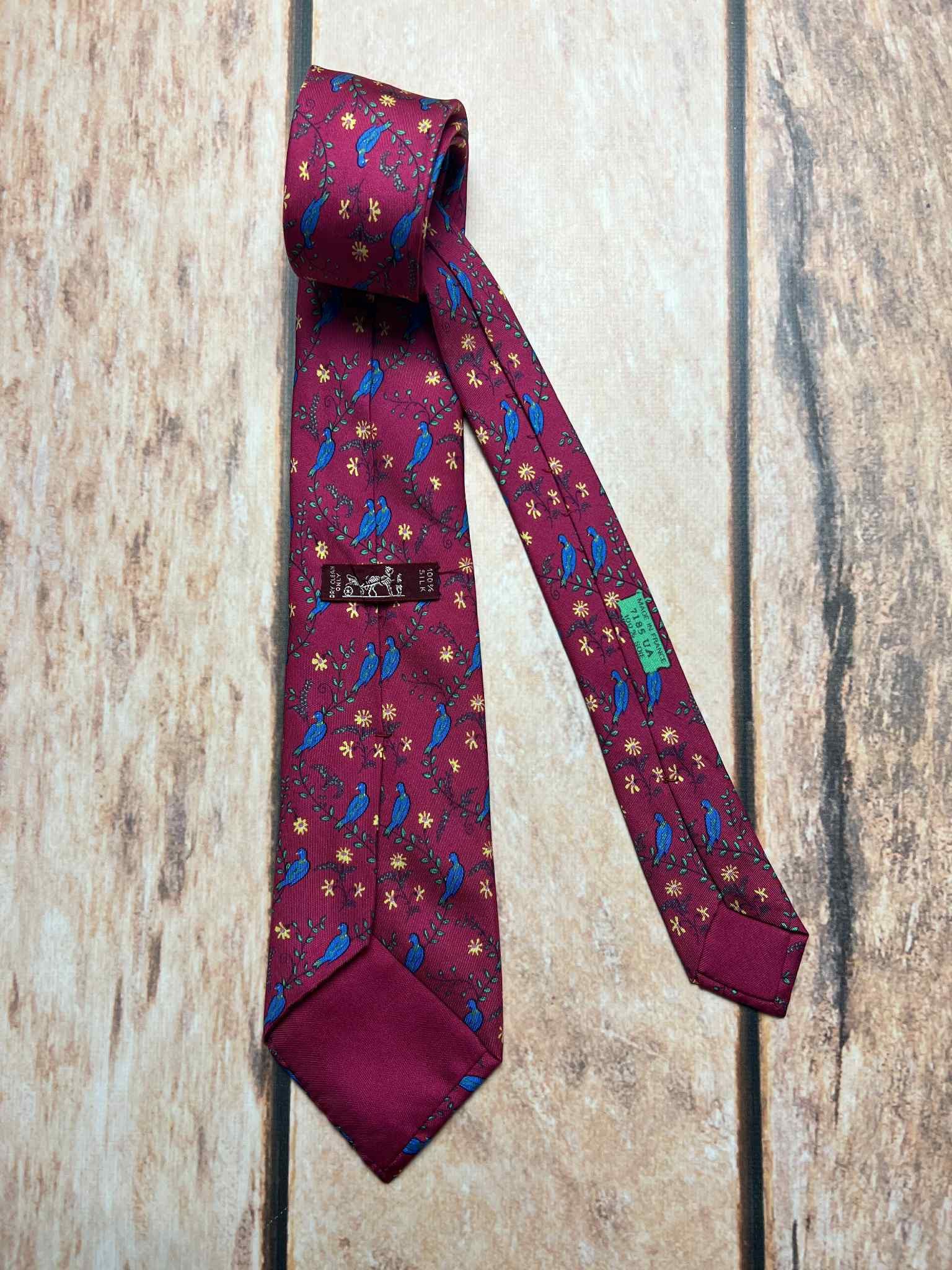 Hermes Hermes of Paris Silk Tie 7185 UA vintage Size ONE SIZE - 5 Thumbnail