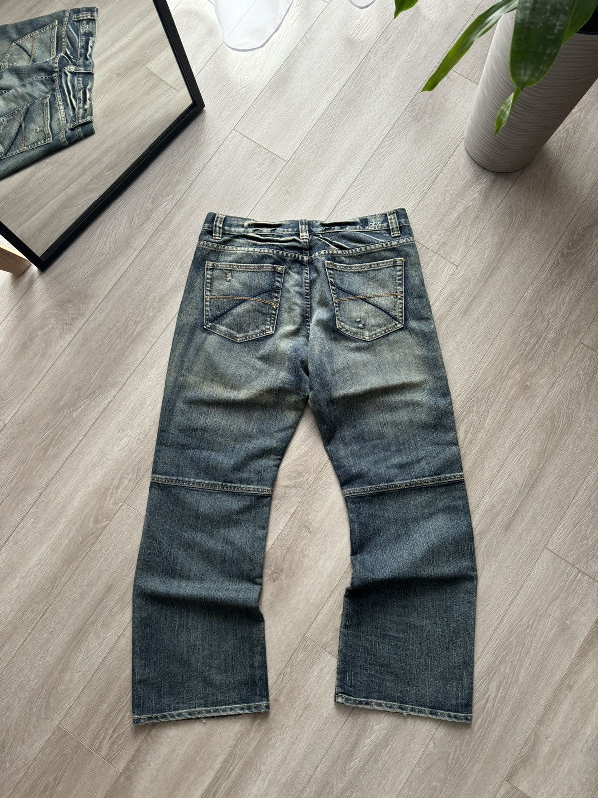 Vintage × Wrangler Crazy Vintage Y2K/2000s Baggy Grunge Skater Denim Jeans Size US 36 / EU 52 - 8 Thumbnail
