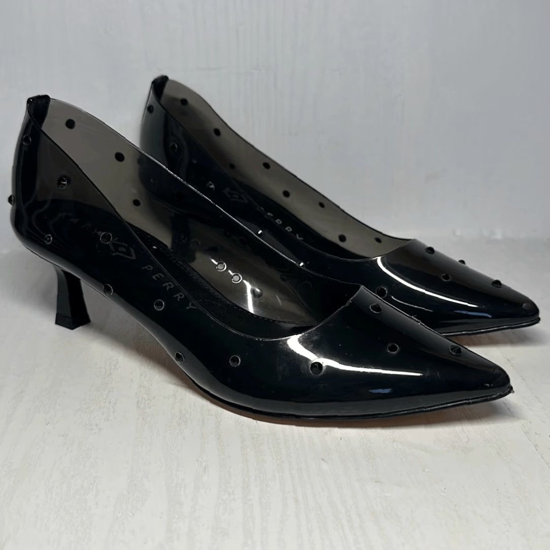 Sperry KATY PERRY Pumps The Golden Studded Pointed Toe Black Sz 8 Womens Heel Size US 8 / IT 38 - 2 Thumbnail