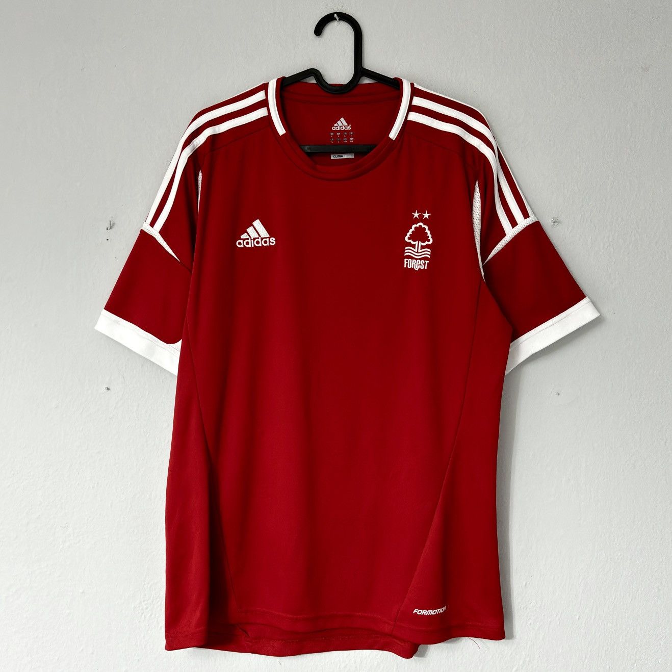 Adidas 2013 2014 Nottingham Forest Adidas Player Home Soccer Jersey Size US L / EU 52-54 / 3 - 2 Thumbnail