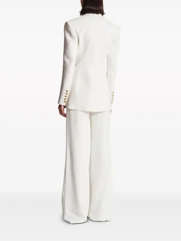 Balmain o1s1wg110825 Single Breasted 2 Button Blazer in White Size M / US 6-8 / IT 42-44 - 4 Thumbnail