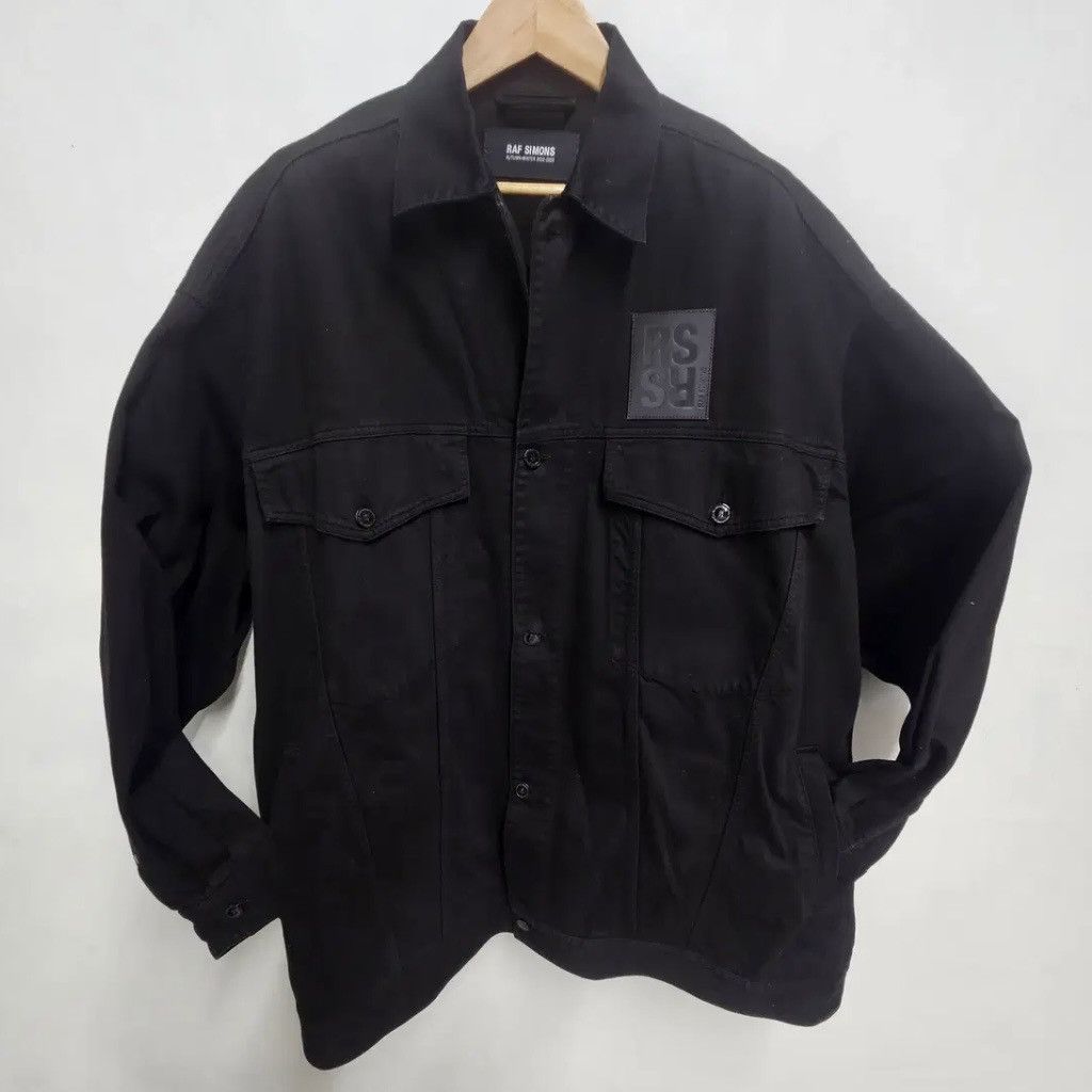 Raf Simons Raf Simons AW22 Altered Reality Black Denim Jacket Size US L / EU 52-54 / 3 - 2 Thumbnail