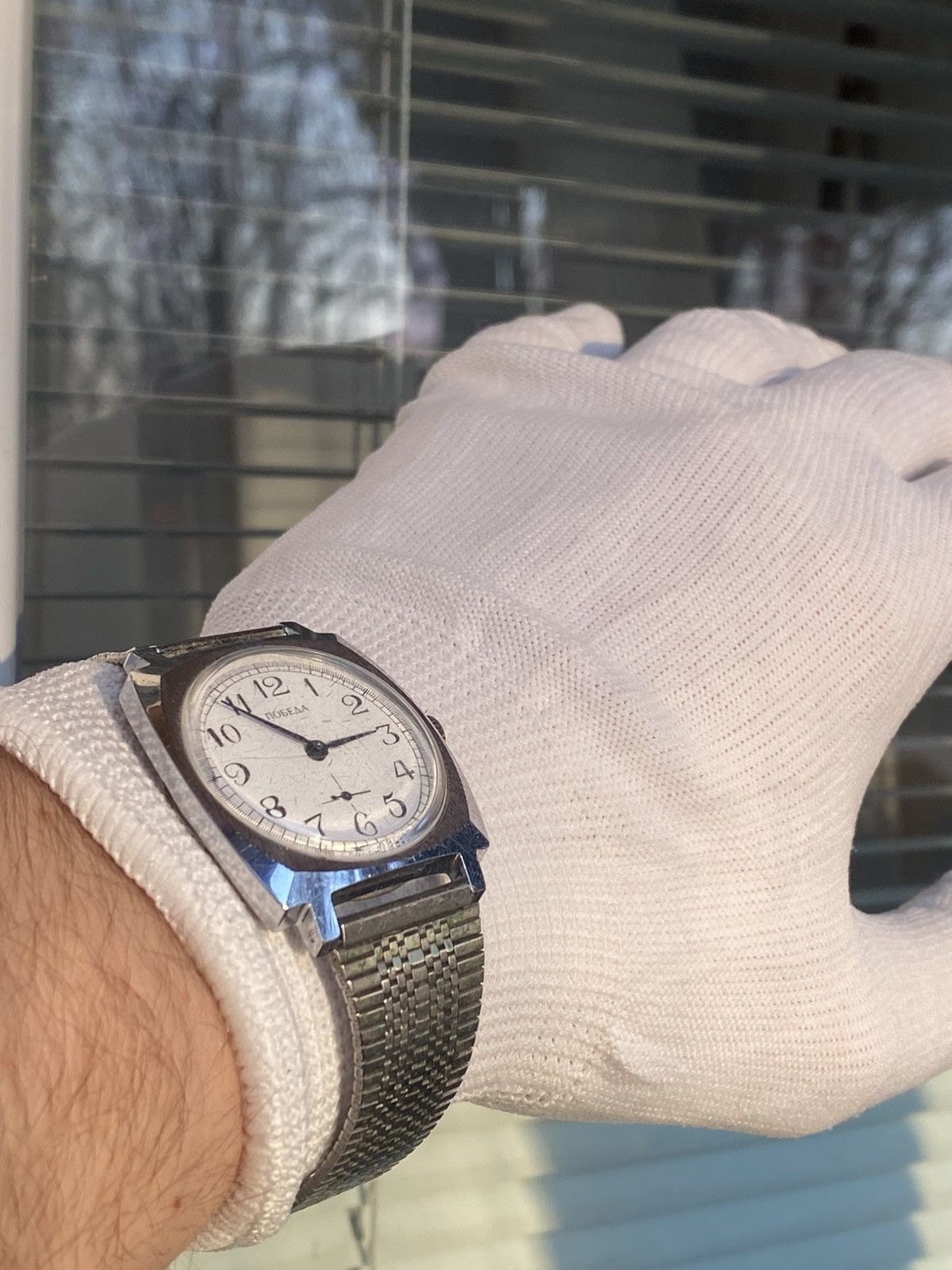Vintage Vintage 80s USSR watch Soviet Pobeda stainless steel Size ONE SIZE - 12 Thumbnail