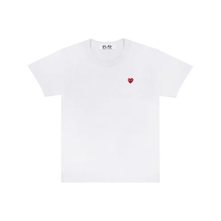 Comme des Garcons Comme Des Garcons Play White Heart Tee 0079 Size L / US 10 / IT 46 - 1 Thumbnail