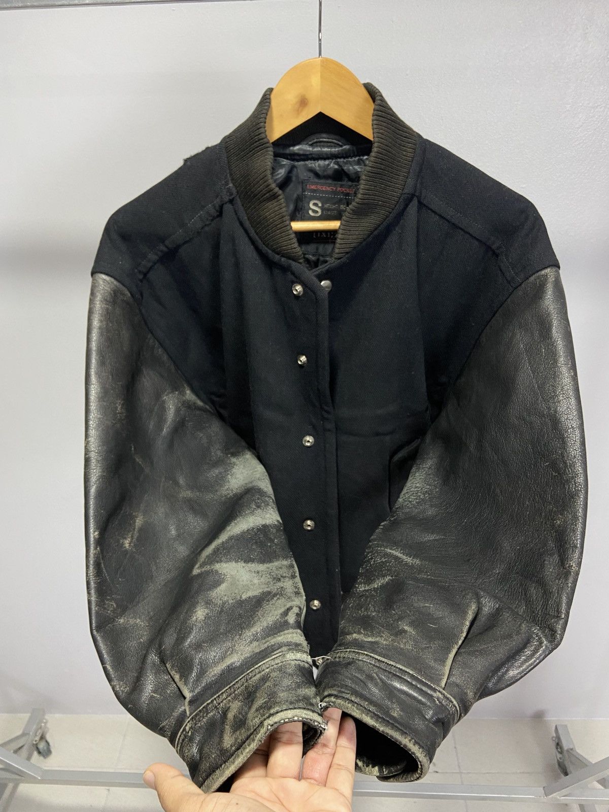 Vintage Vintage ixi:z varsity jacket leather sleeve Size US S / EU 44-46 / 1 - 4 Thumbnail