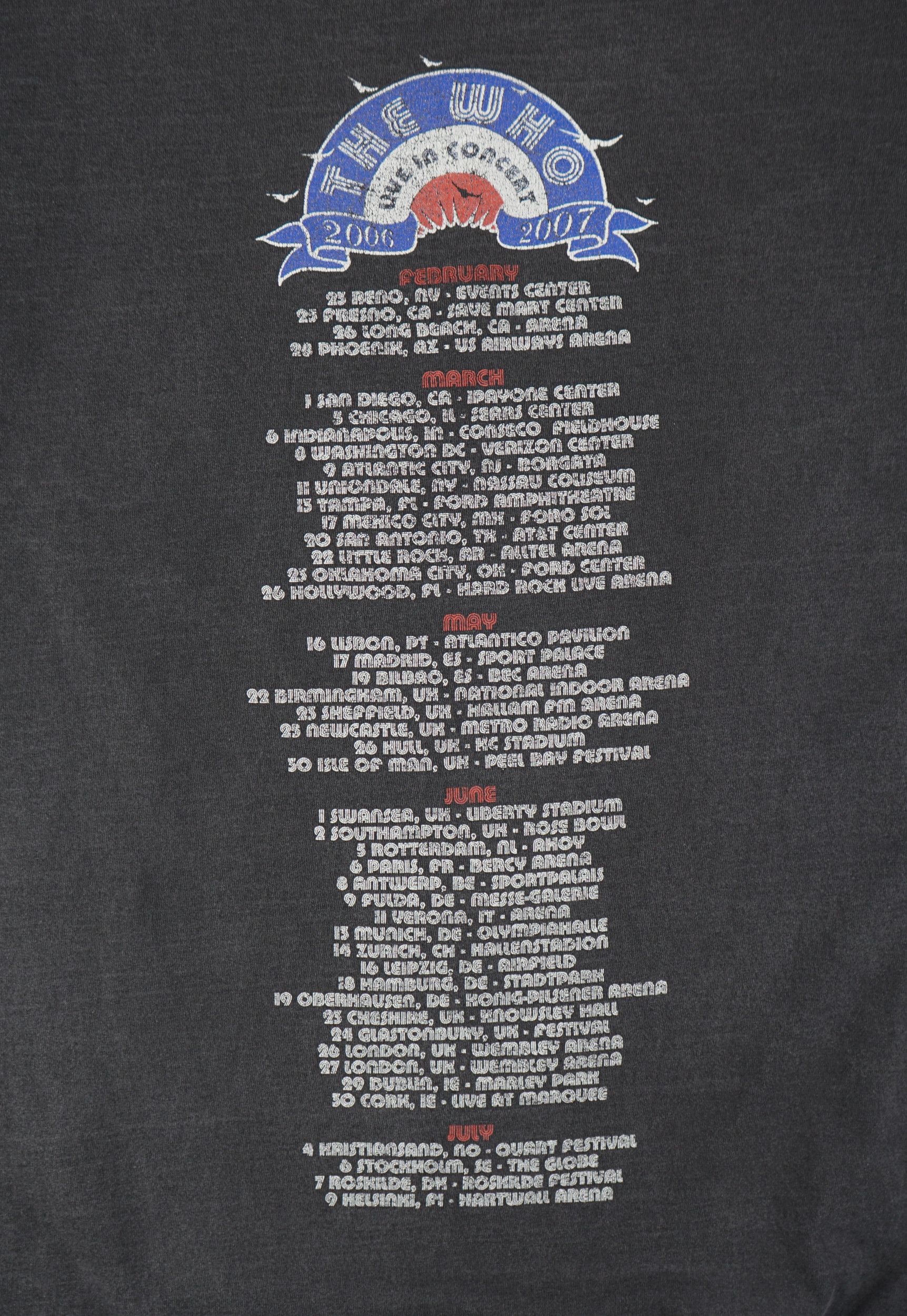Band Tees × Vintage Vintage The Who Live In Concert Tour T Shirt 2006 Size US M / EU 48-50 / 2 - 11 Thumbnail