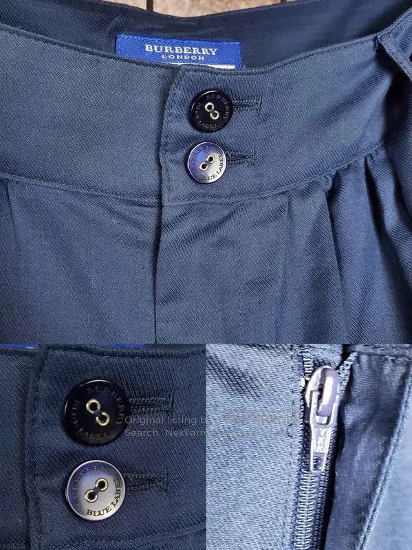 Burberry Burberry Women's Casual Navy Blue Cotton Blend Shorts. Size 24" / US 00 / IT 34 - 5 Thumbnail