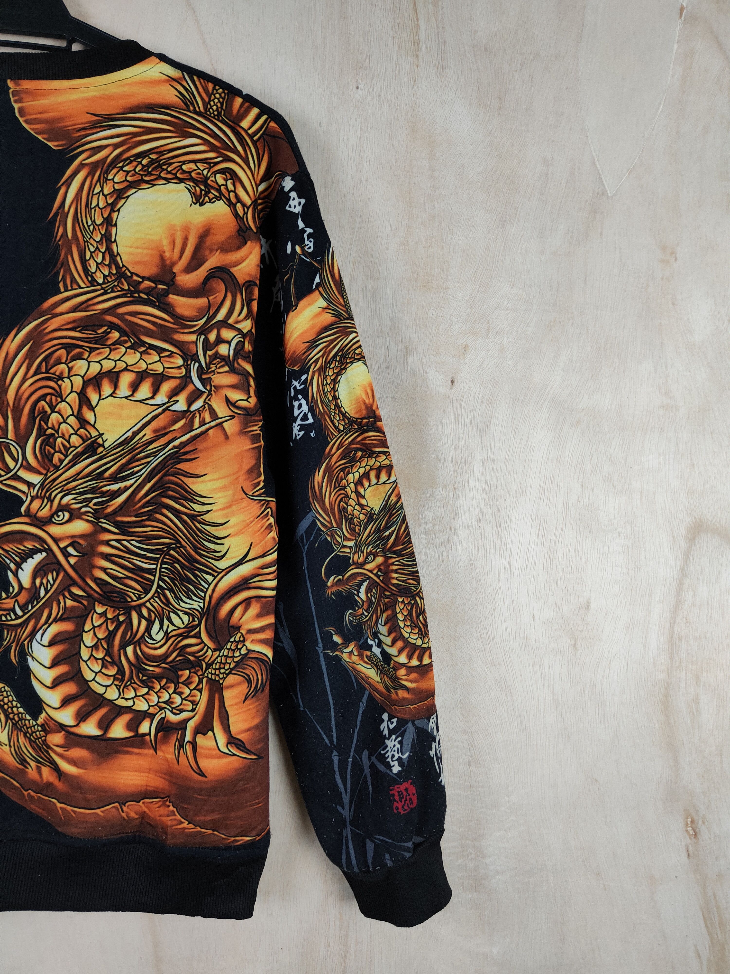 Japanese Brand DL Japanese Brand Black Dragon Sweatshirts #S2629 Size US M / EU 48-50 / 2 - 10 Thumbnail