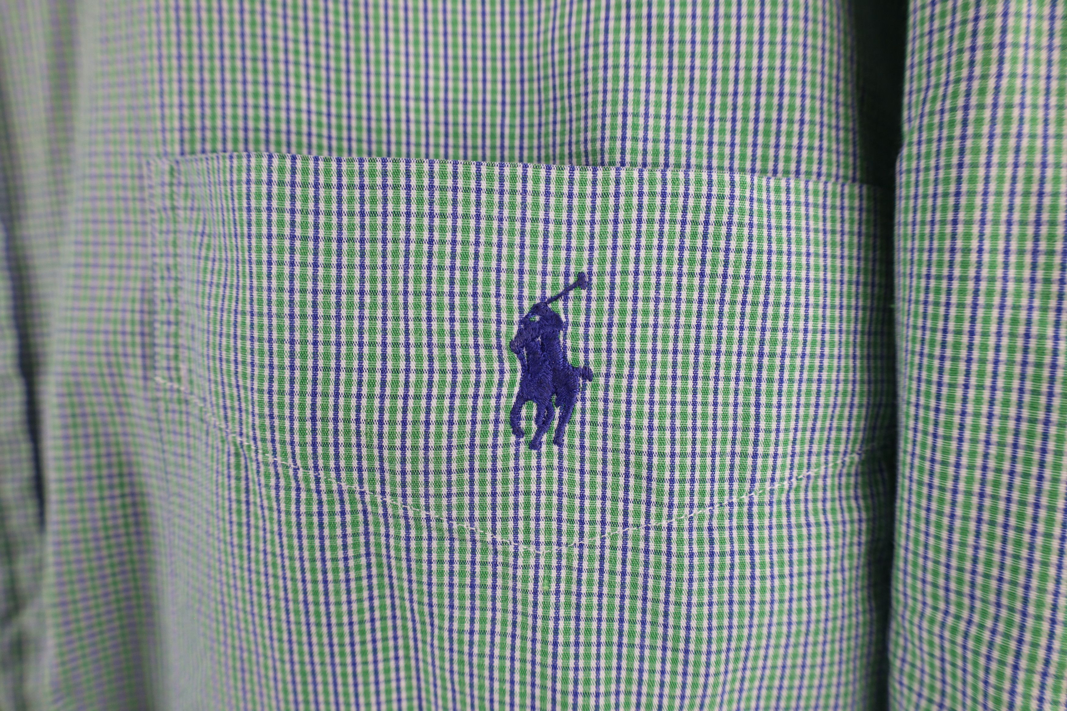 Polo Ralph Lauren Vintage 90s Ralph Lauren Collared Button Down Shirt Green Size US L / EU 52-54 / 3 - 4 Thumbnail