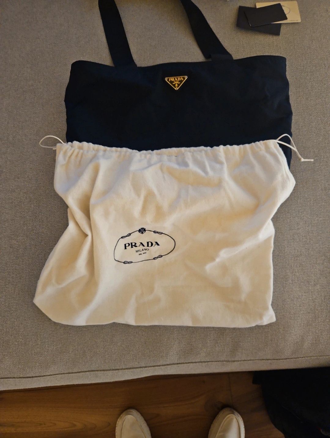 Prada Prada tote bag in blue nylon Size ONE SIZE - 2 Thumbnail