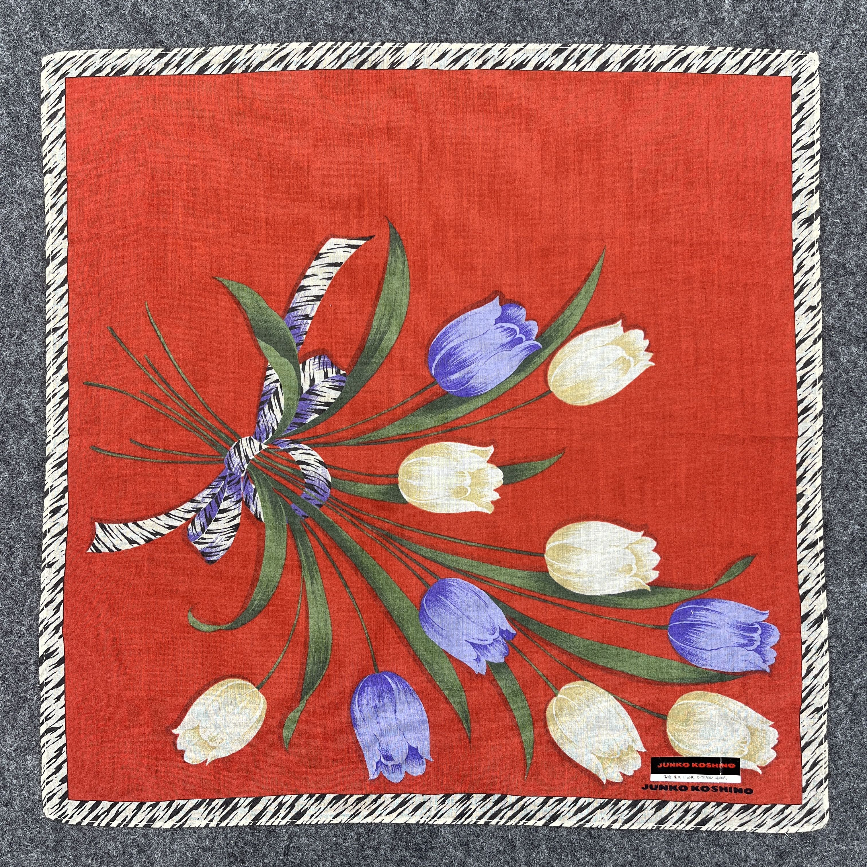 Japanese Brand Junko Koshino Handkerchief / Bandana / Neckerchief B194 Size ONE SIZE - 3 Thumbnail