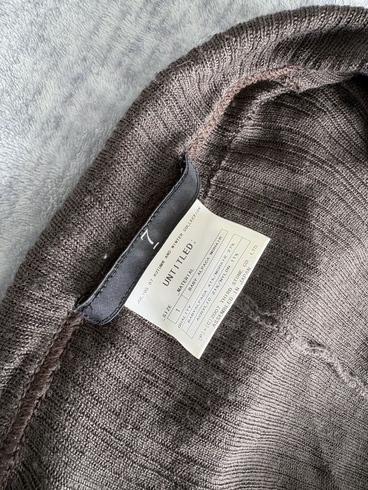 Julius Julius AW07 Alpaca Mohair Drape Cardigan Size US S / EU 44-46 / 1 - 3 Thumbnail