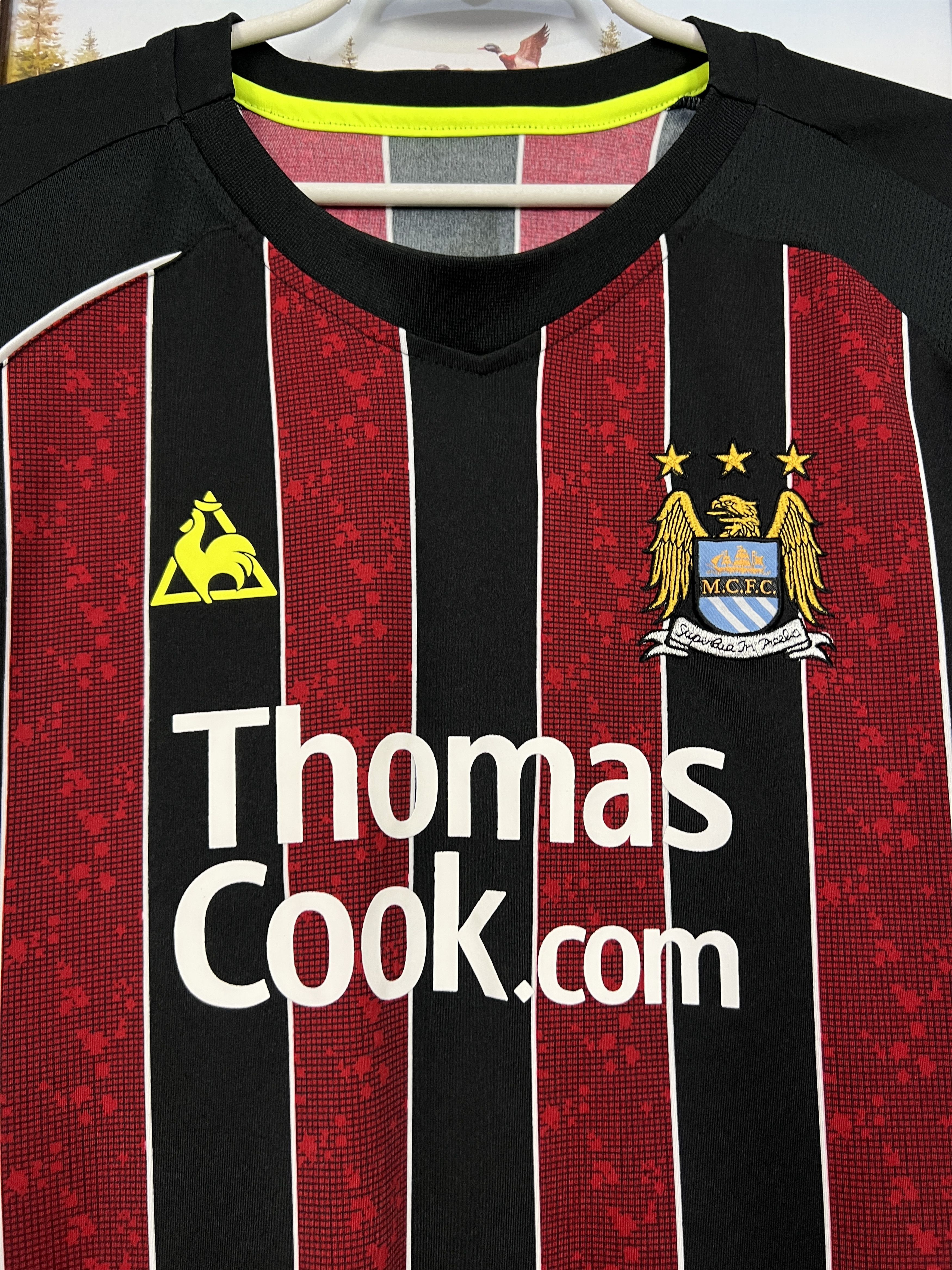 Le Coq Sportif Manchester City Away football shirt 2008 Soccer Jersey Size US XXL / EU 58 / 5 - 3 Thumbnail
