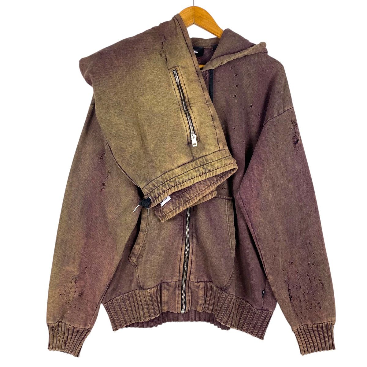 Diesel DIESEL DESTROY THRASHED HOODIE FULLSET JOGGER Size US L / EU 52-54 / 3 - 2 Thumbnail