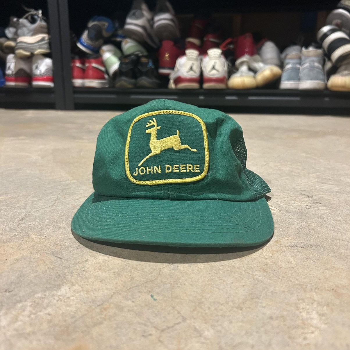 John Deere × Vintage Vintage 90s John Deere K Products Mesh Trucker Hat Size ONE SIZE - 1 Thumbnail