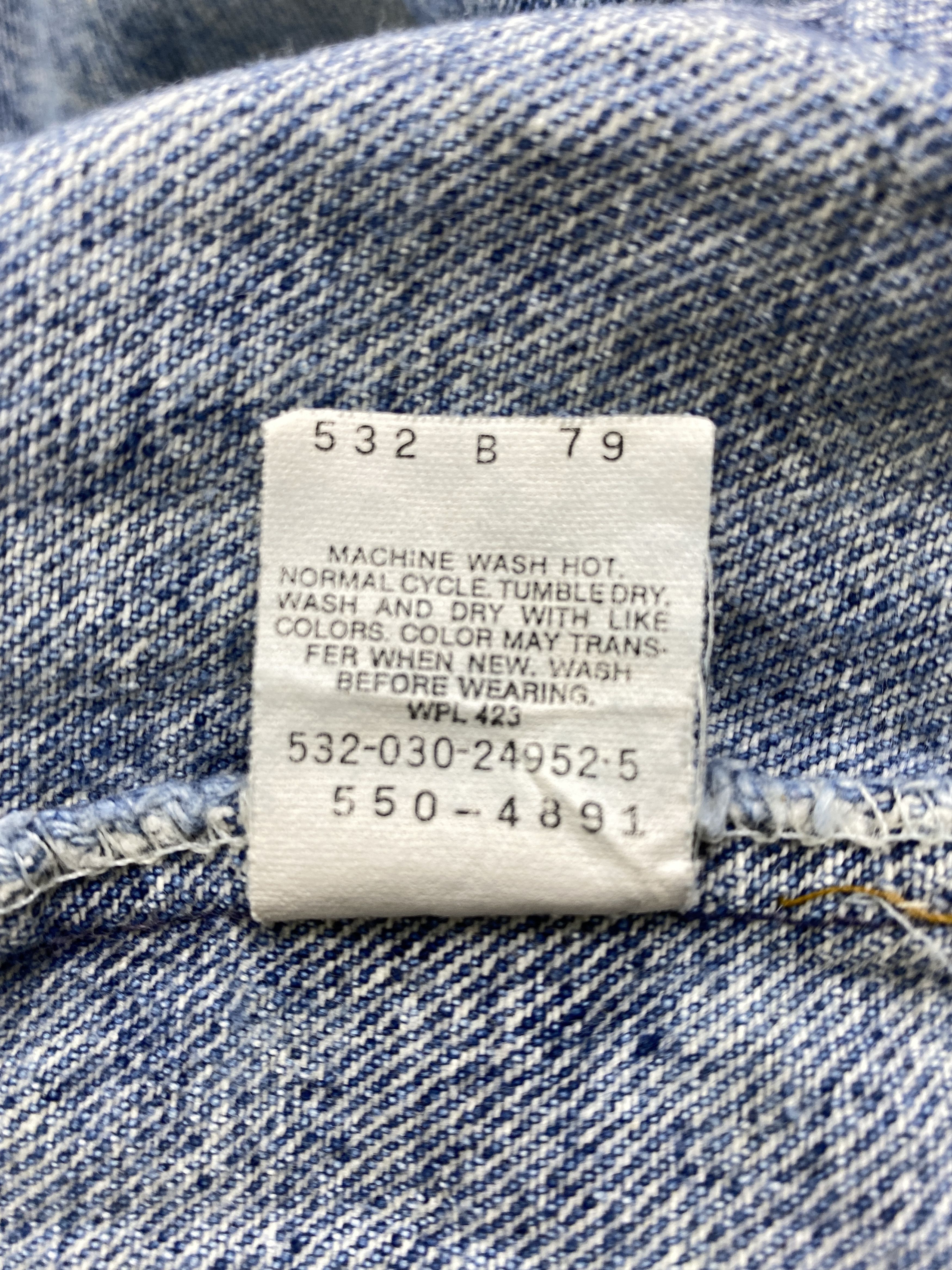 90s Blue Wash Vintage Levi's 550 USA 37x32 Denim -JN1294