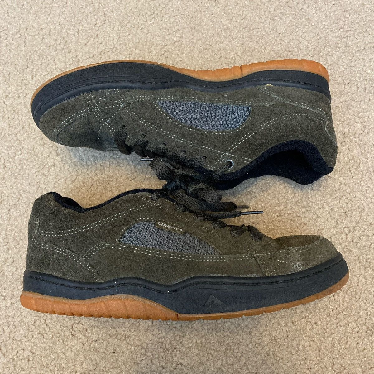 Emerica × Vintage Vintage 1990’s Emerica Chunky Olive Green Skate Shoes Size US 9.5 / EU 42-43 - 9 Thumbnail