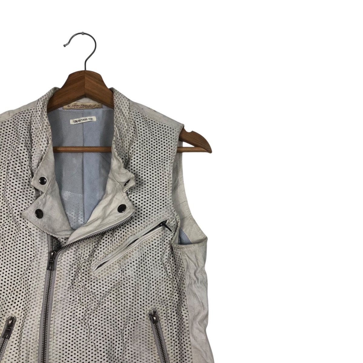 Japanese Brand Utility Vest Jacket Double Collar Leather Tass Issey Miyake Size US M / EU 48-50 / 2 - 7 Thumbnail