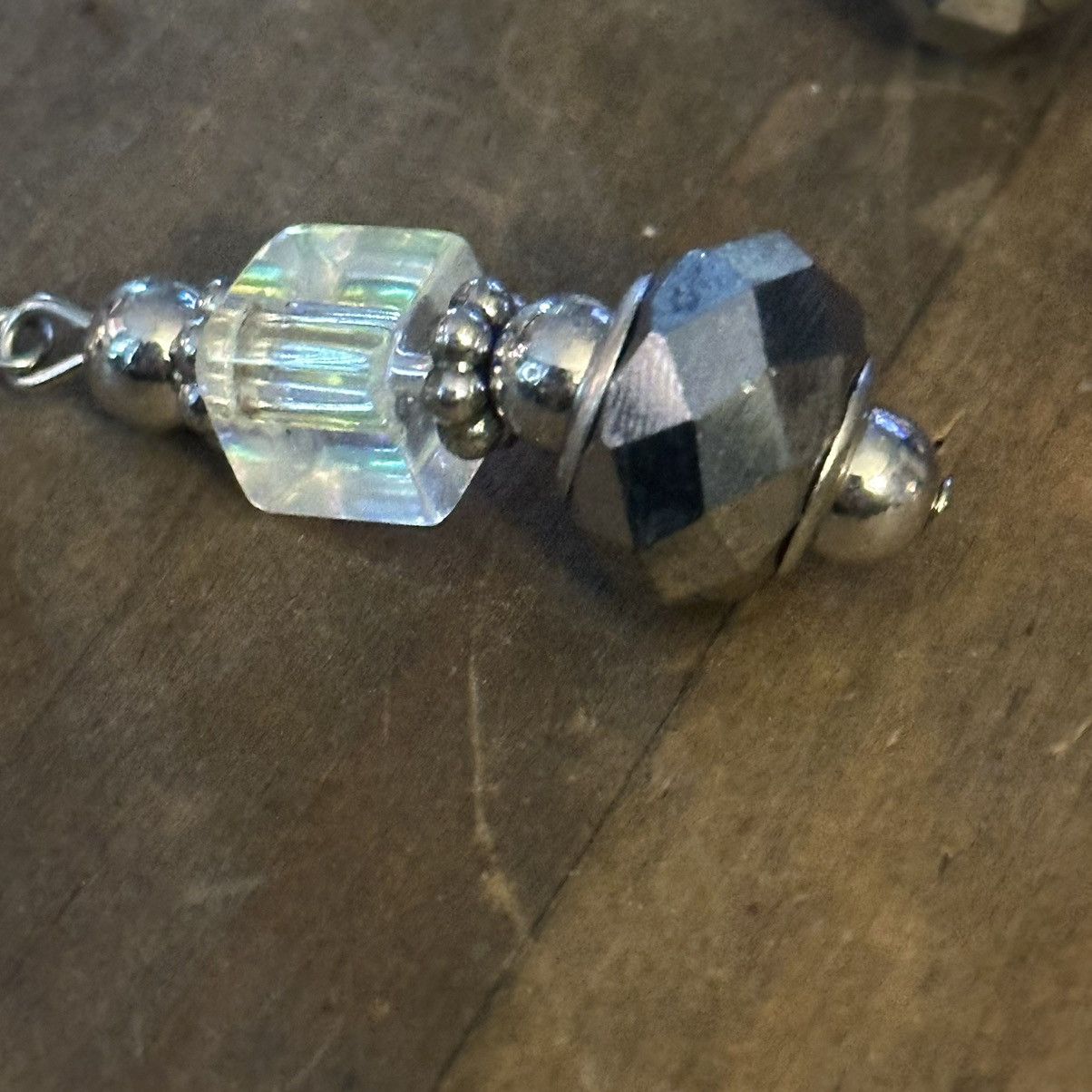 Other AB Crystal cube and faced glass bead dangle hook earrings Size ONE SIZE - 4 Thumbnail