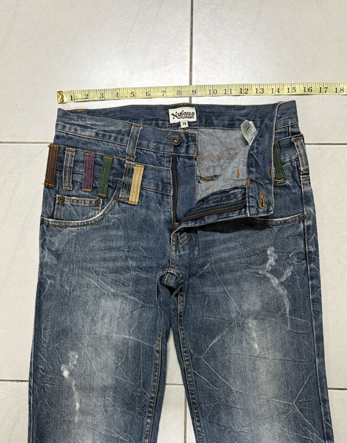 Japanese Brand Japanese International World Streetwear Double Waist Denim Size US 30 / EU 46 - 4 Thumbnail