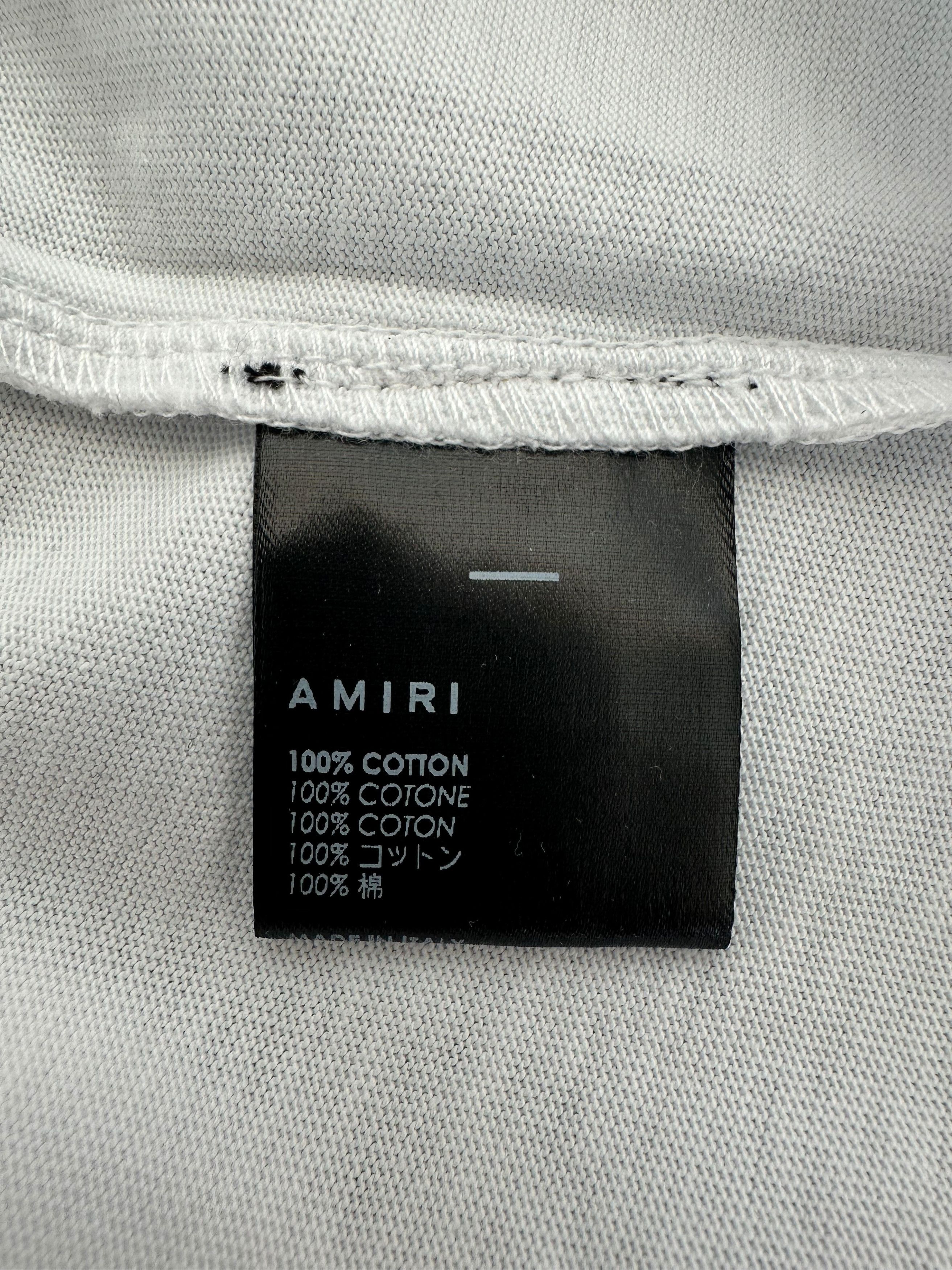 Amiri Amiri White Mini MA Logo Embroidered T-Shirt Size US XXL / EU 58 / 5 - 5 Thumbnail