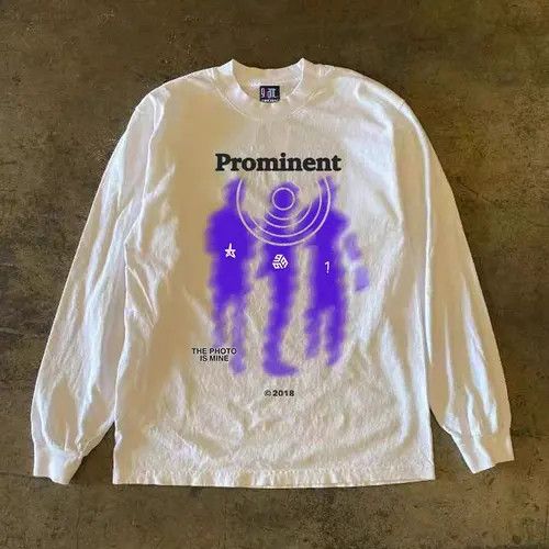 Japanese Brand × Vintage White street fashion character print long sleeve tee Size US L / EU 52-54 / 3 - 1 Thumbnail