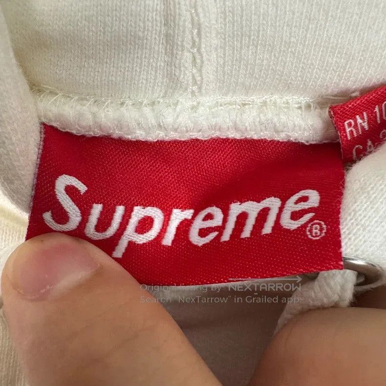 Palm Angels Supreme 18ss White Logo Hoodie-yf. Size US L / EU 52-54 / 3 - 5 Thumbnail