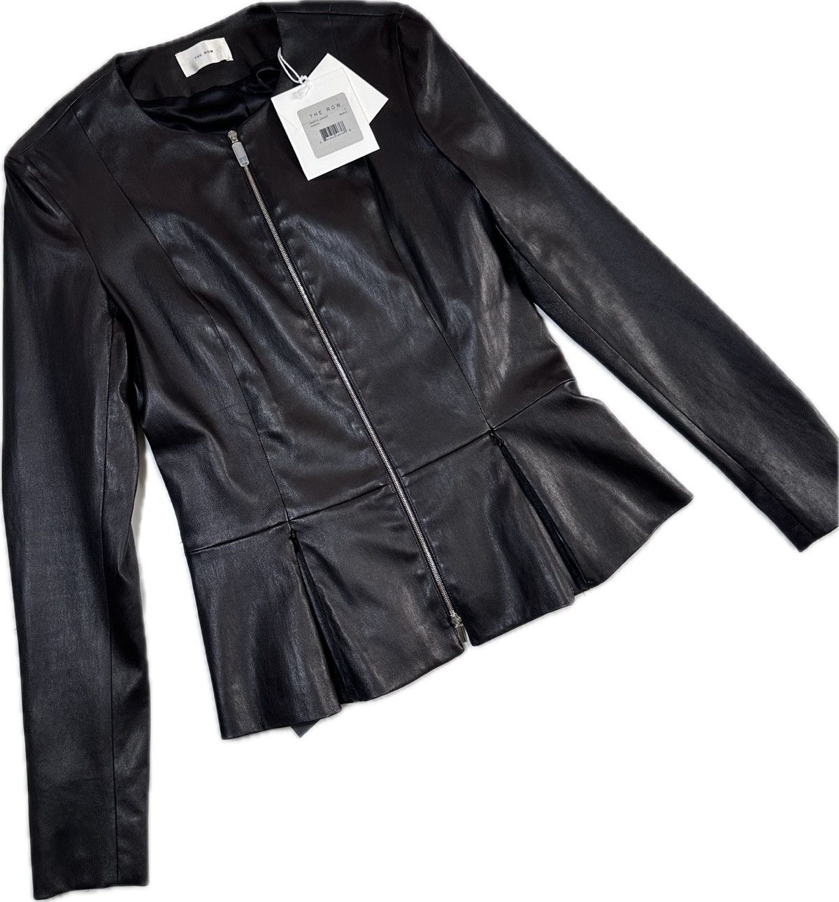 The Row The Row Anasta Jacket 100% Lambskin Leather Size XL / US 12-14 / IT 48-50 - 2 Thumbnail