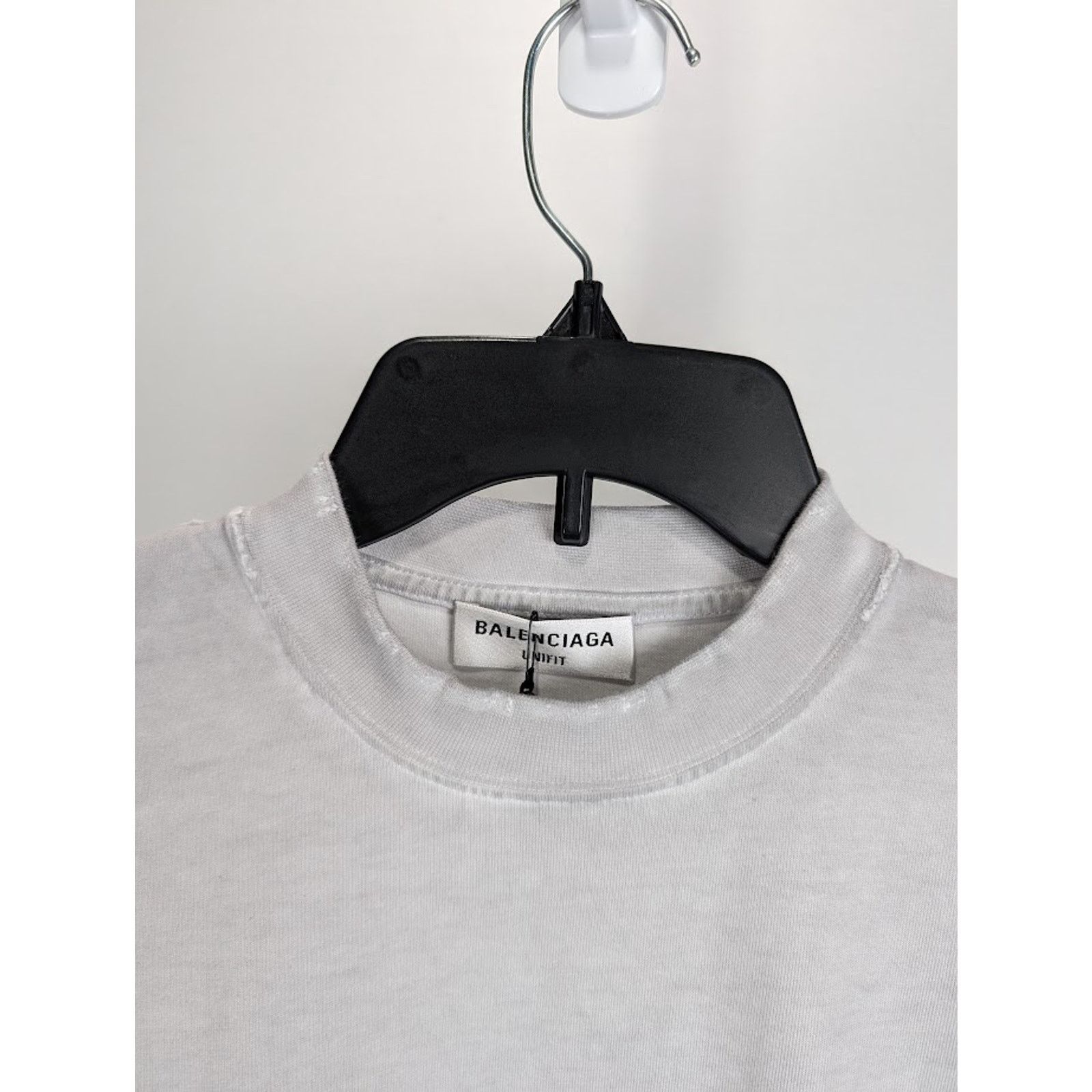 Balenciaga o1rshd1 Q:2 / Short Sleeve T-Shirt in Gray Size US L / EU 52-54 / 3 - 4 Thumbnail