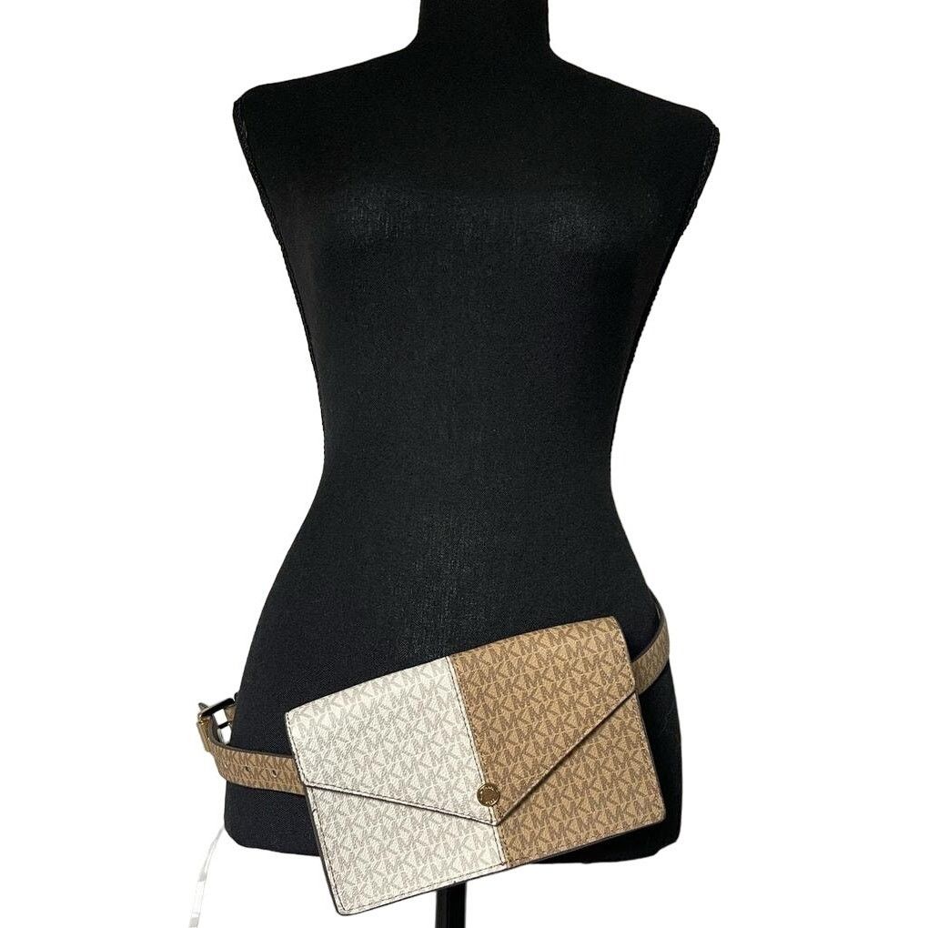 Michael Kors MICHAEL KORS Split Colorblock Envelope Adjustable Belt Bag Size ONE SIZE - 6 Thumbnail