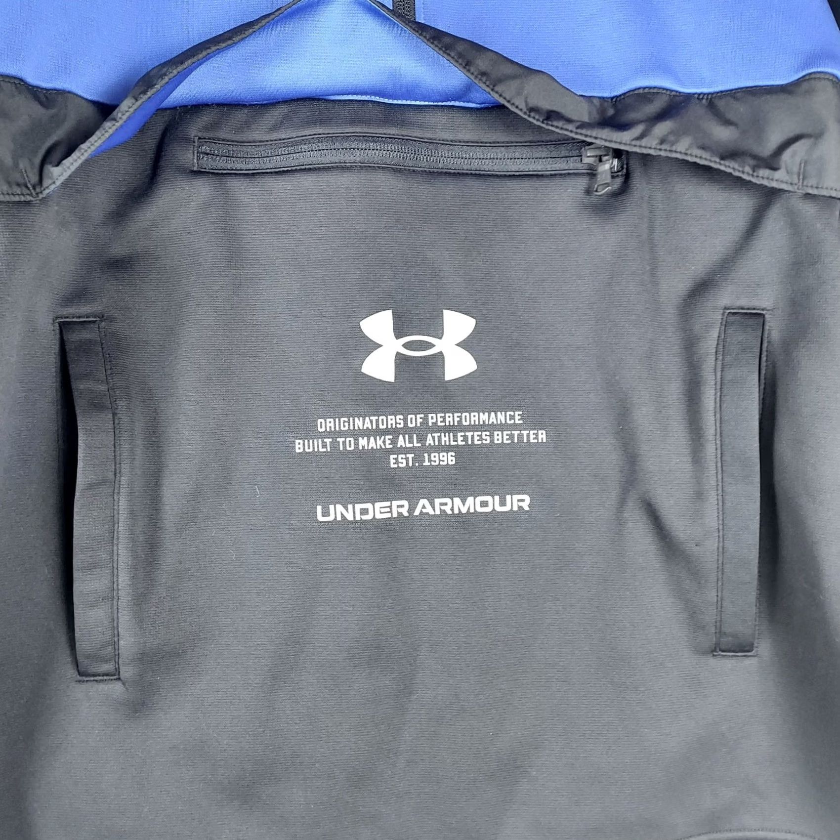 Under Armour Under Armour ColdGear Half-Zip Pullover Top Men’s L Blue/Black Thermal Size US L / EU 52-54 / 3 - 4 Thumbnail