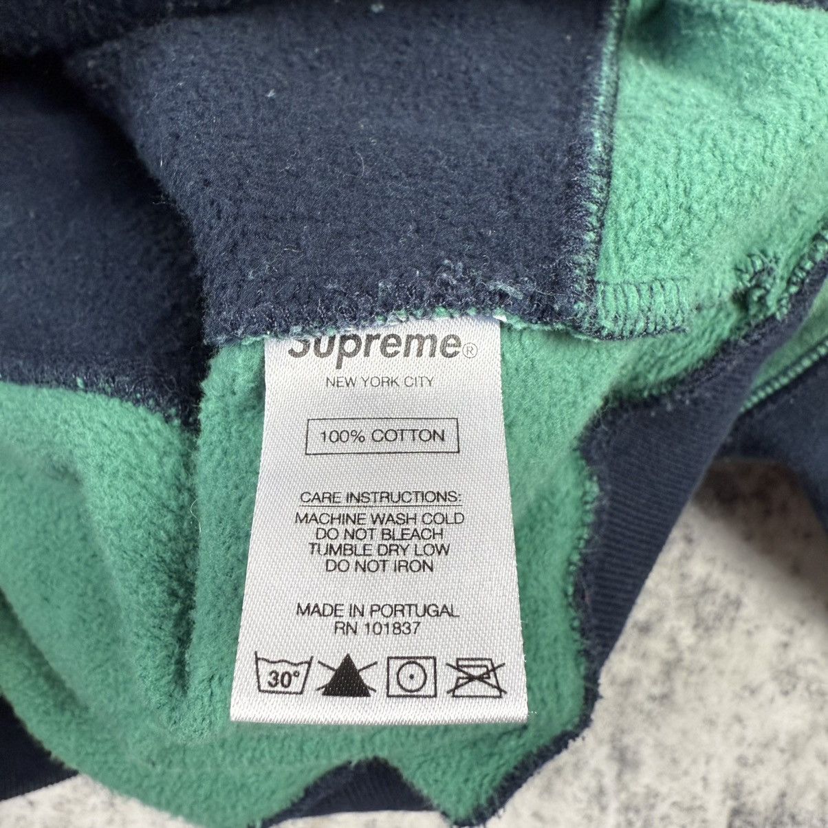 Supreme Supreme FW20 Patchwork ‘Green/Navy’ Hoodie Size US S / EU 44-46 / 1 - 7 Thumbnail