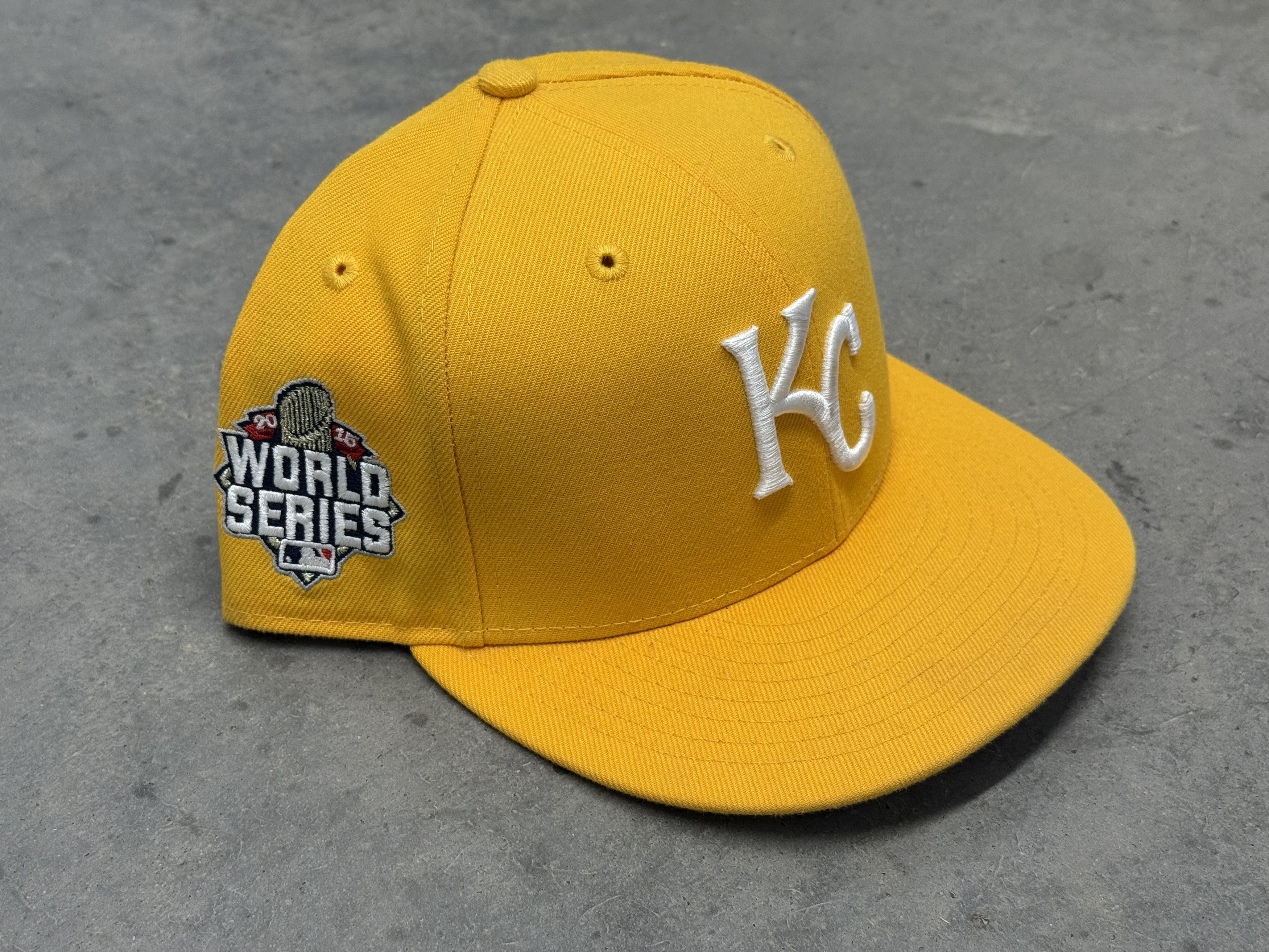 Hat Club KC Royals Taxi Cab Yellow Hat Club 2015 World Series Patch Size ONE SIZE - 1 Thumbnail