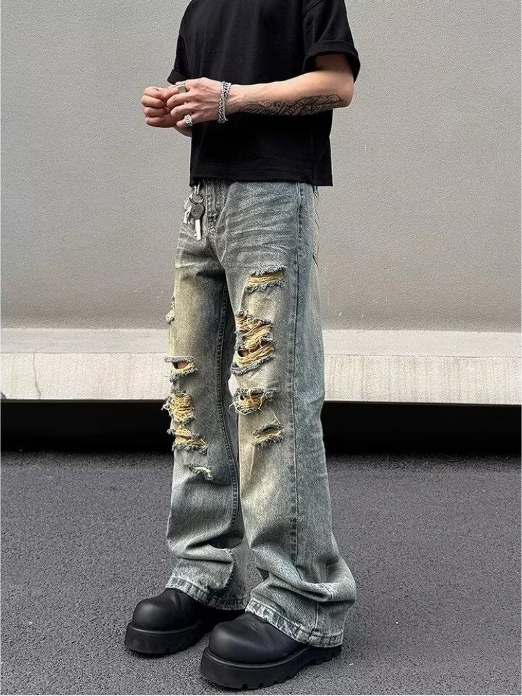 Vintage Y2K 2000S Streetwear Washed Blue Baggy Size US 30 / EU 46 - 5 Thumbnail