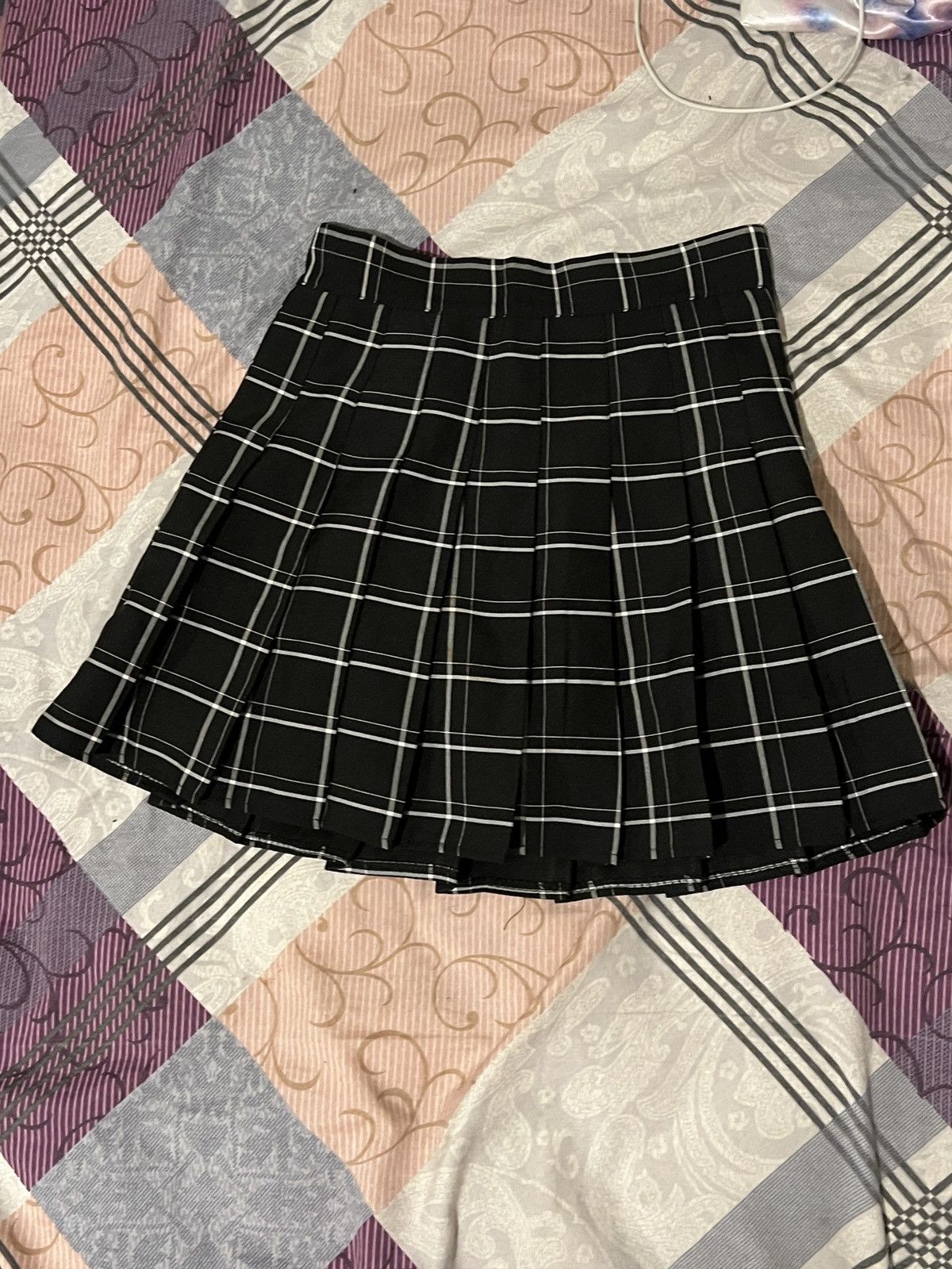 Other black and white pleated mini skirt Size 26" / US 2 / IT 38 - 3 Thumbnail