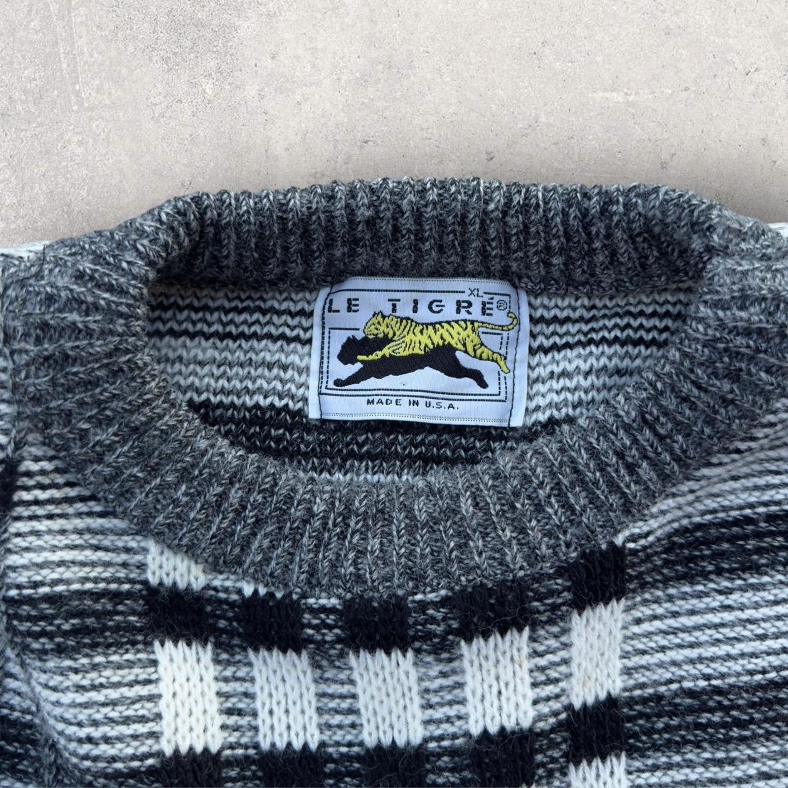 Le TIGRE × Vintage Vintage Le Tigre Sweater – Made in USA (Size XL) Size US XL / EU 56 / 4 - 3 Thumbnail