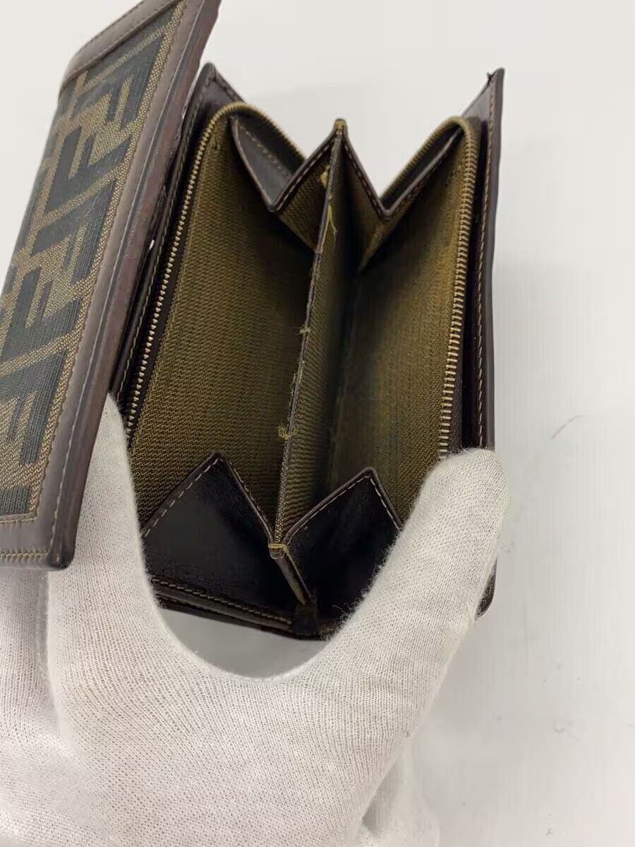 Fendi Fendi Zucca Canvas Bi-Fold Wallet Brown Monogram Size ONE SIZE - 5 Thumbnail