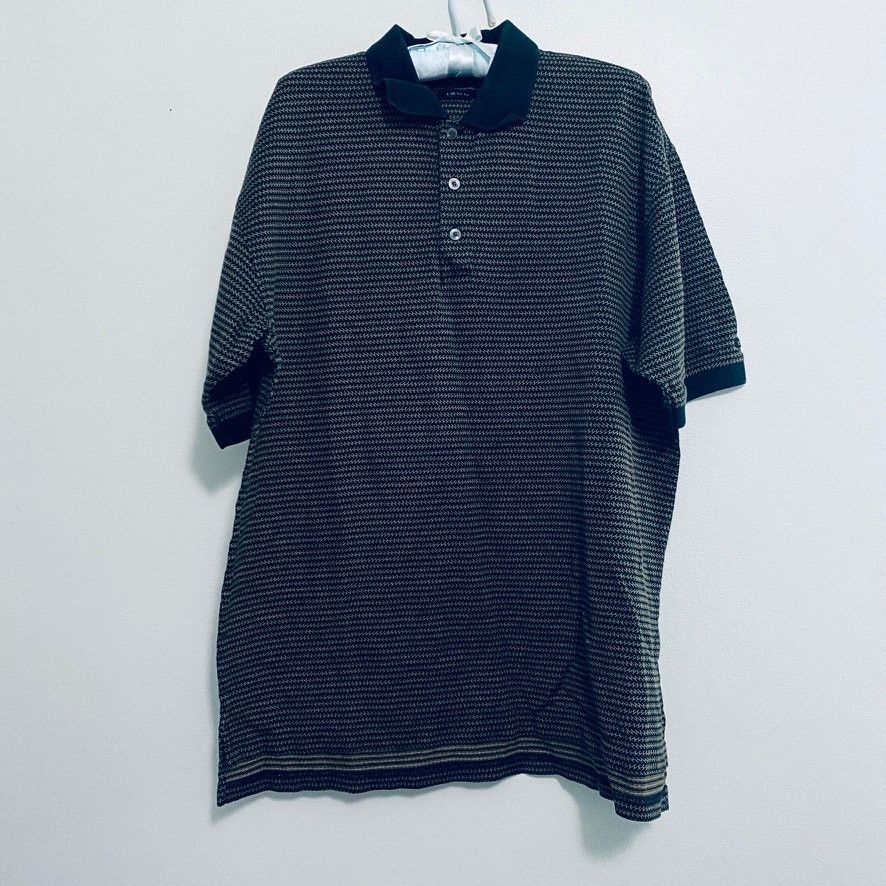 Izod Izod black textured polo Size US L / EU 52-54 / 3 - 2 Thumbnail