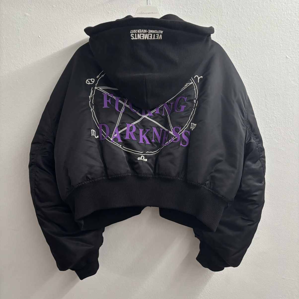 Vetements Total Fucking Darkness Bomber TFD