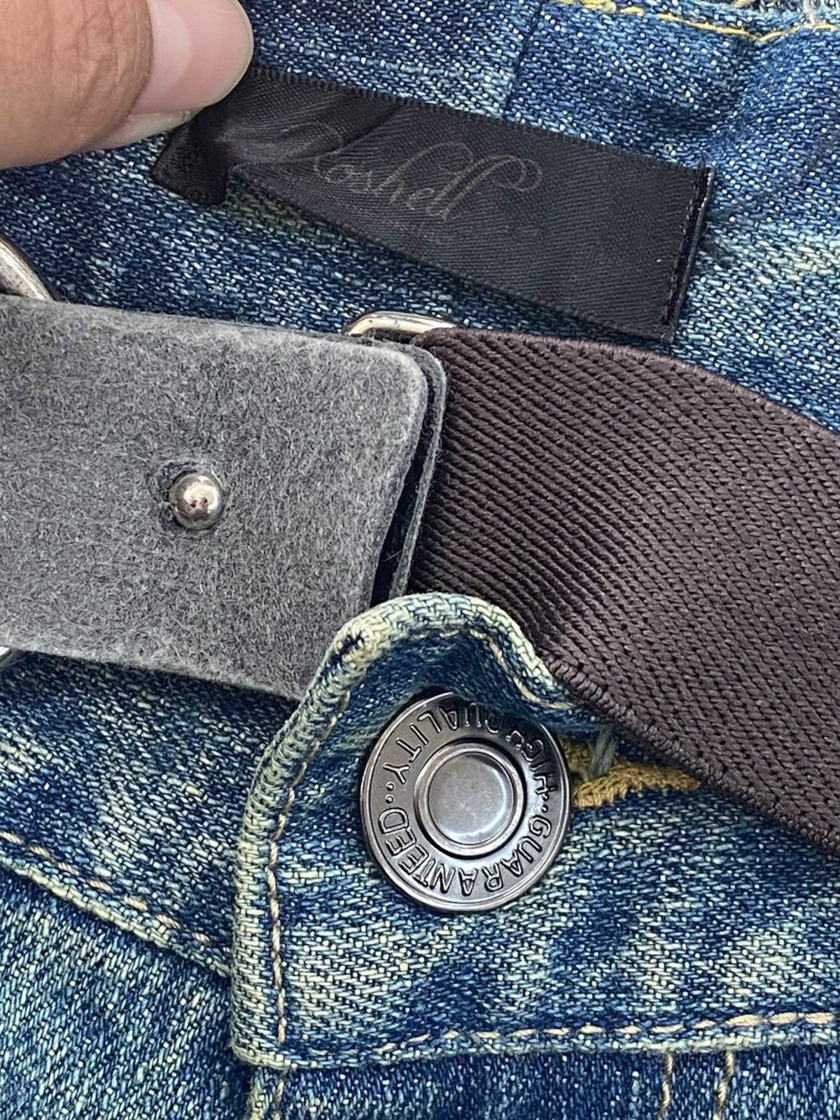 Japanese Brand Japanese Brand 2000s Roshell Gimmick Studded Bondage Flare Size US 28 / EU 44 - 10 Thumbnail