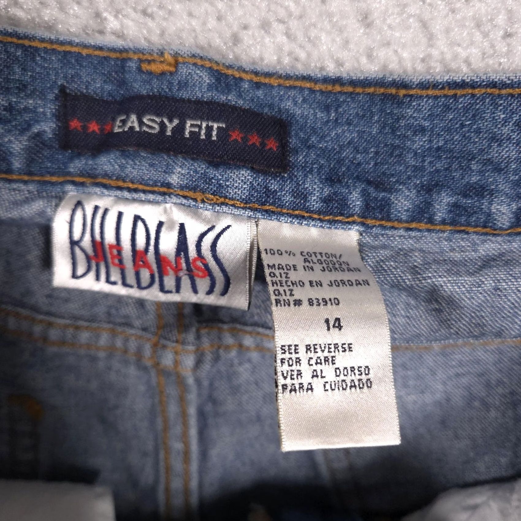 Bill Blass VINTAGE Bill Blass Jeans Womens 14 Blue High Rise Easy Fit Mom Tapered Denim 90s Size 36" / US 14 / IT 50 - 7 Thumbnail