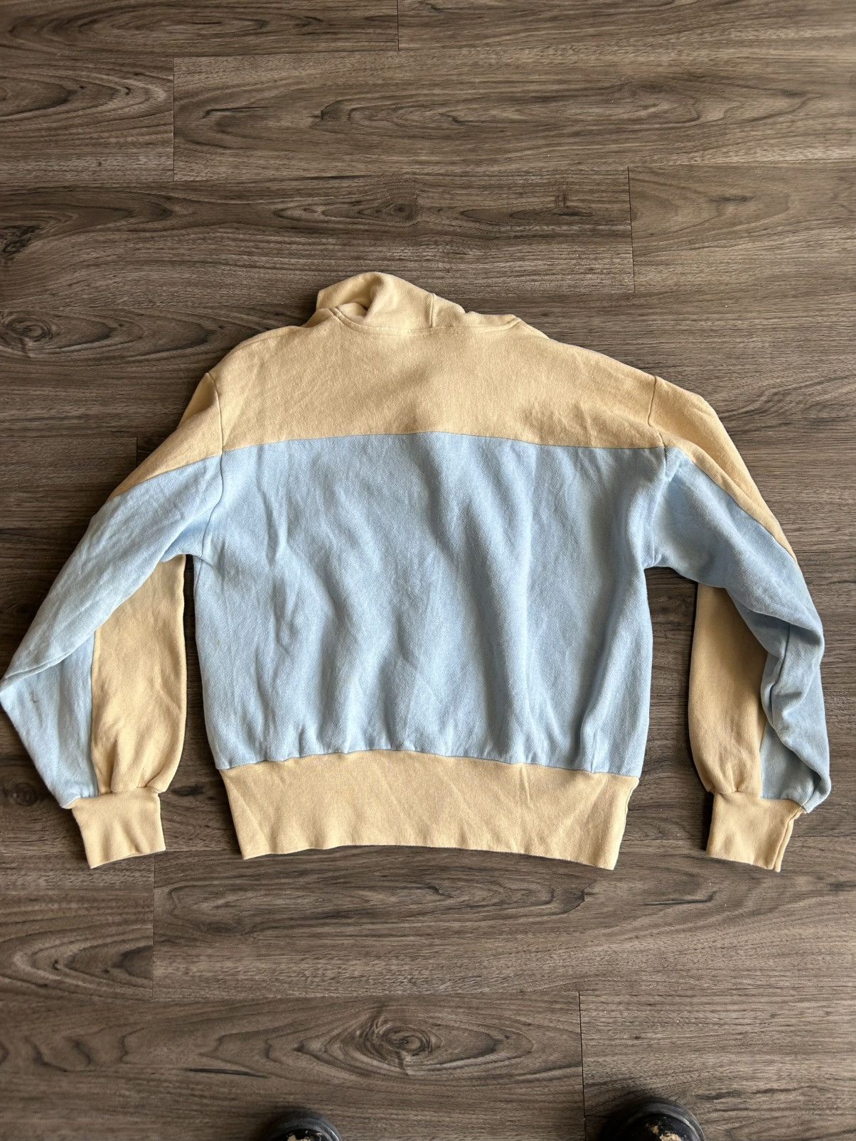 Other 70s Vintage Two-Tone Cream Light Blue Dunmar Collared Sweat Size US M / EU 48-50 / 2 - 4 Thumbnail