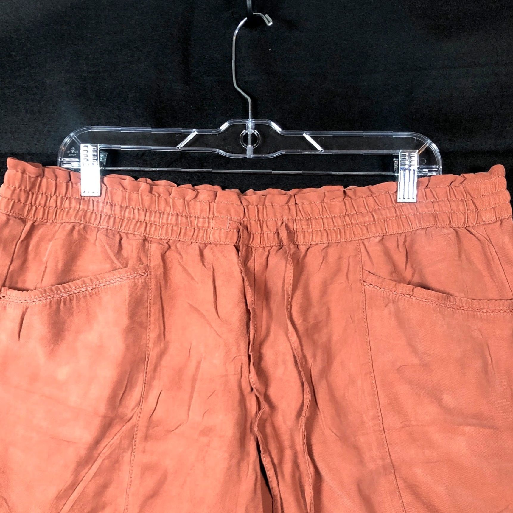 Loft Loft Shorts Rust Orange Pull On Drawstring Pockets Rayon Stretch Large Women Casual Shorts Size 25" / US 0 / IT 36 - 2 Thumbnail