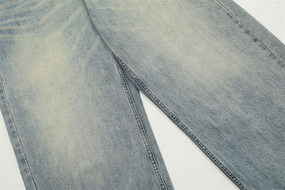 Jean Men's punk vintage distressed washed jeans Size US 32 / EU 48 - 4 Thumbnail