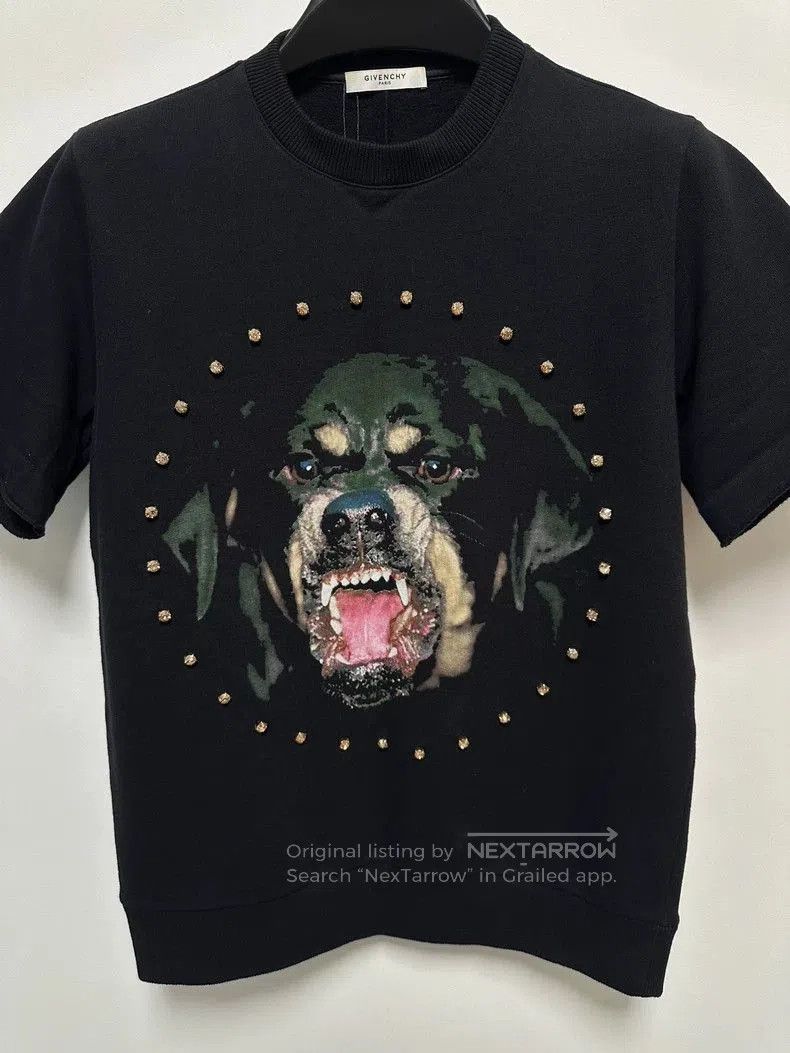 Givenchy Givenchy Rottweiler Dog Head Short Sleeve Sweatshirt . Size US XS / EU 42 / 0 - 3 Thumbnail