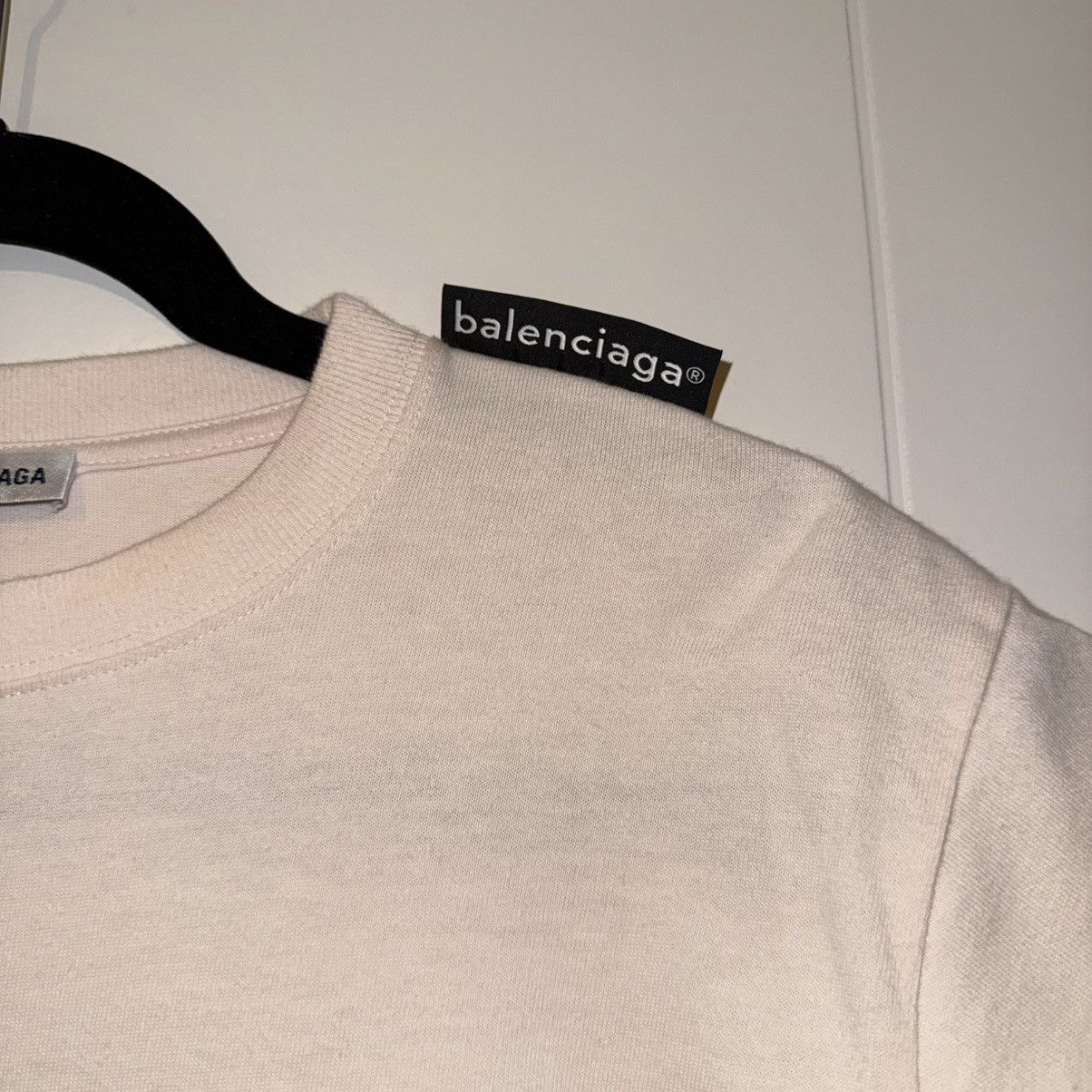 Balenciaga Balenciaga Logo Crewneck Light Pink Short Sleeve T-Shirt Size M / US 6-8 / IT 42-44 - 2 Thumbnail