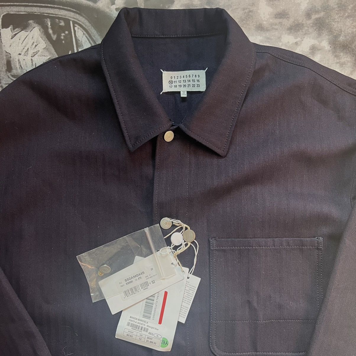 Maison Margiela Maison Margiela Herringbone Chore Work Jacket Size US L / EU 52-54 / 3 - 2 Thumbnail