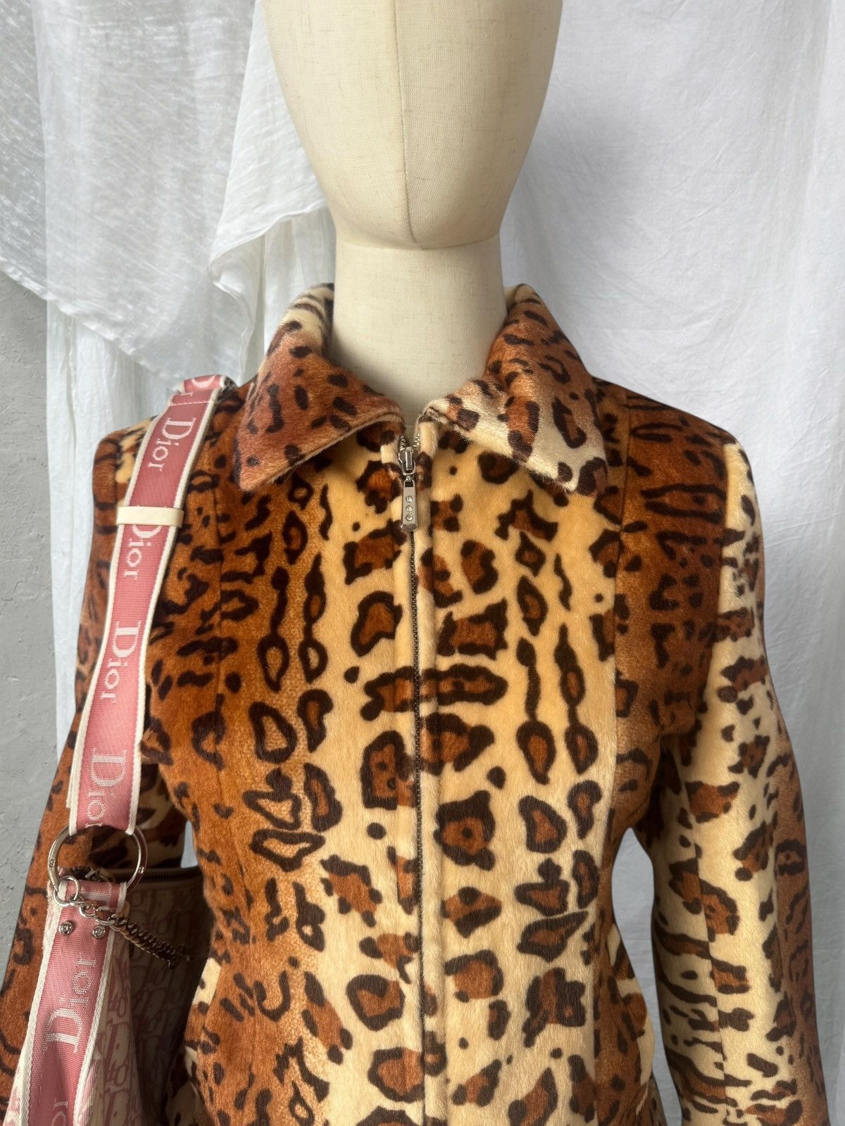 Hysteric Glamour 2000’s Aesthetic Vintage Y2K Leopard Faux Fur Jacket Size M / US 6-8 / IT 42-44 - 4 Thumbnail
