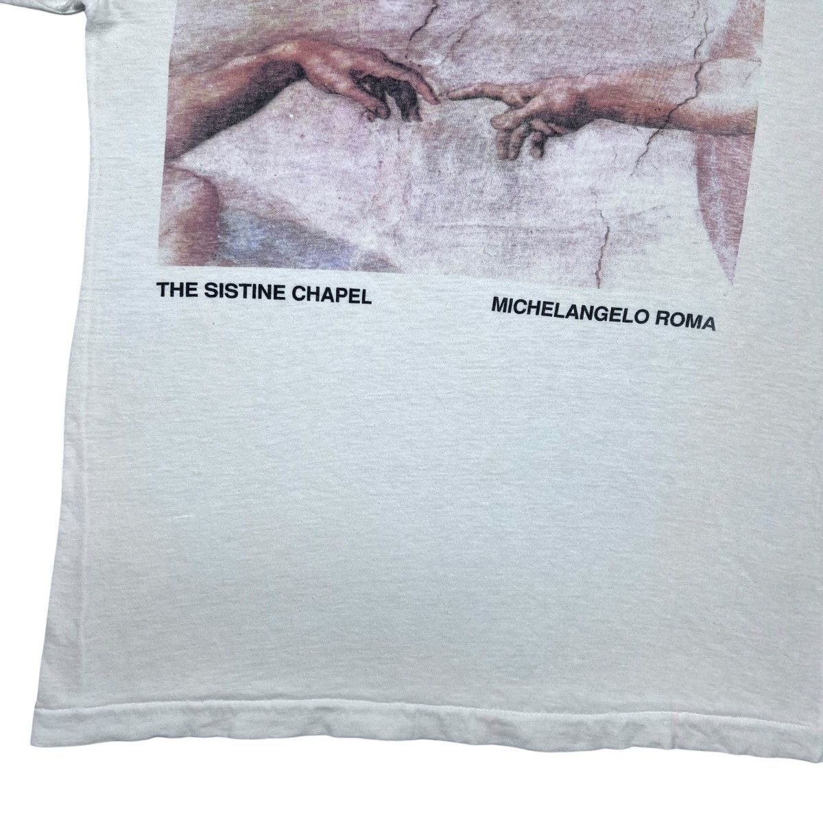 Other 90s Creation Of Adam Michelangelo The Sistine Chapel Art Tee Size US M / EU 48-50 / 2 - 9 Thumbnail